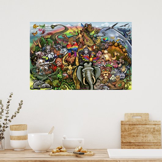 Tierplakat Poster (Küche)