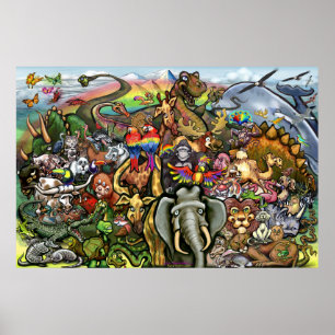 Tierplakat Poster