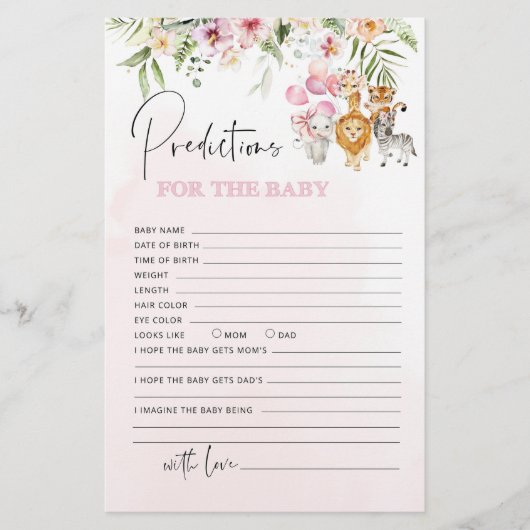 Tierprädiktionen für Kleinkinder (Vorderseite)