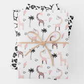 Tierpräparate Leopardenblätter Geschenkpapier Set (Beispiel)