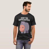 Tierpun Hippos Graphic not Hipporitic T-Shirt (Vorne ganz)