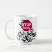 Tierquälerei stoppen kaffeetasse (Links)