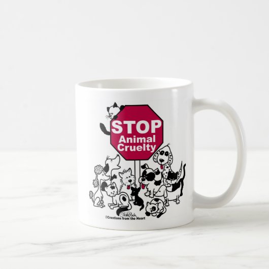 Tierquälerei stoppen kaffeetasse (Rechts)