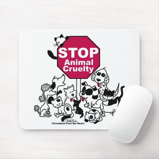 Tierquälerei stoppen mousepad (Mit Mouse)