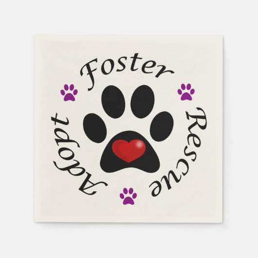 Tierquellenpapier Napkins Serviette (Vorderseite)