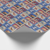 Tierquilt Geschenkpapier (Ecke)