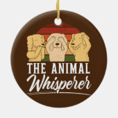 Tierquisperer Tierarzt Keramik Ornament (Hinten)