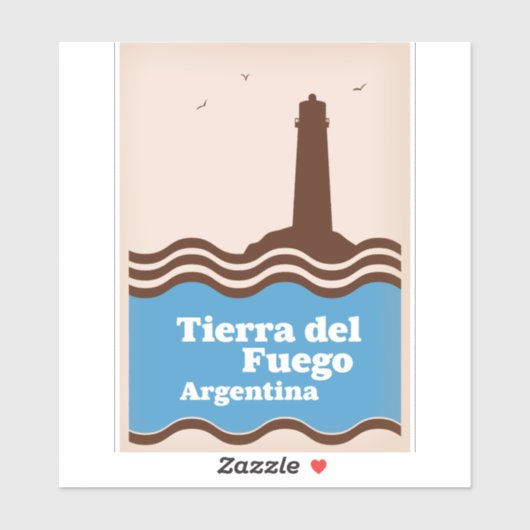 Tierra del Fuego Argentinien, Les Eclaireurs Aufkleber (Blatt)