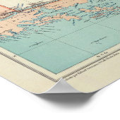 Tierra del Fuego, Islas Malvinas, Argentinien Poster (Ecke)