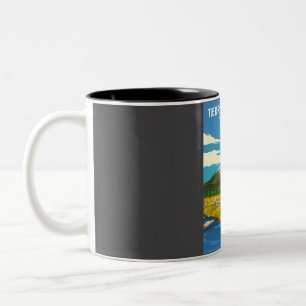 Tierra del Fuego Nationalpark Poster - Patagonisch Zweifarbige Tasse