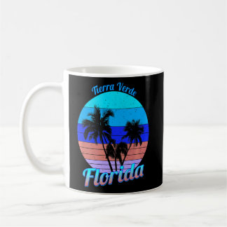 Tierra Verde Florida Retro Tropische Palmen Vac Kaffeetasse