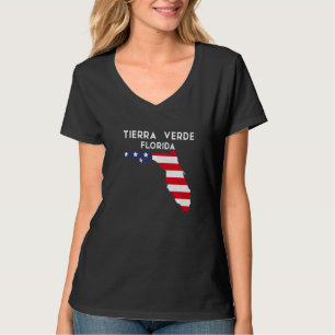 Tierra Verde Florida USA Staat America Travel Flor T-Shirt