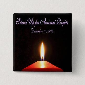 Tierrecht-Tagesknopf Button