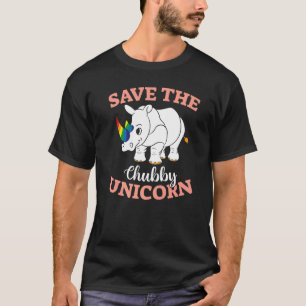 Tierrechte Gerettet Chubby-Unicorns T-Shirt