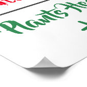 Tierrechte "Meats Feel Pflanze Heel" Plakat (Ecke)