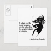 Tierrechte Postkarte (Vorne/Hinten)