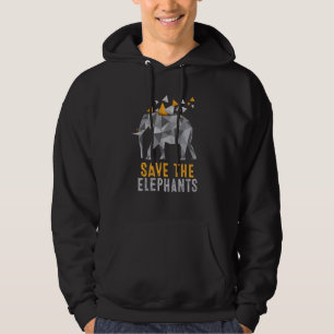Tierrechte stoppen Wilderei-Elefanten Rette den El Hoodie
