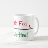 Tierrechte Tasse "Meats Feel Pflanze Heel" (VorderseiteRechts)