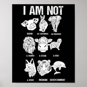 Tierrechte Tierschutz Iss Vegan  Poster