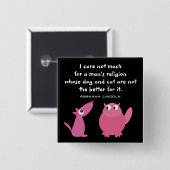 Tierrechte zitieren die niedlichen kundengerechten button (Vorne & Hinten)