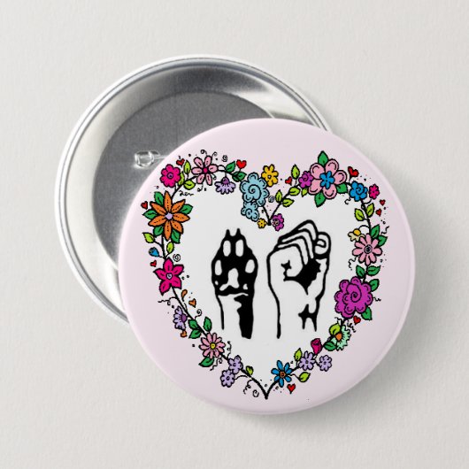 Tierrechtknopf Button (Vorne & Hinten)