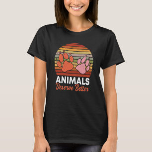 Tierrechtsaktivist Rettet Tiere Erhaltung Rechte T-Shirt