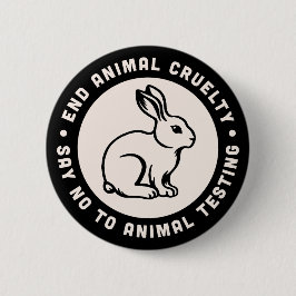 Tierrechtsaktivist zitiert grausame Freiheit Button