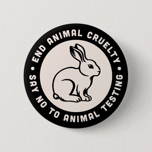 Tierrechtsaktivist zitiert grausame Freiheit Button (Vorderseite)