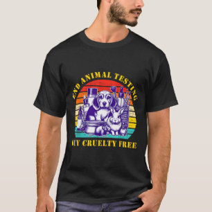 Tierretesting beenden, cruelty-freie vegane Aktivi T-Shirt
