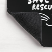 Tierrettung Adoptiere Katzenliebhaber Rette 9 Lebe Mousepad (Ecke)