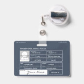 Tierrettung Ausweis (Rückseite mit Ausziehbar)