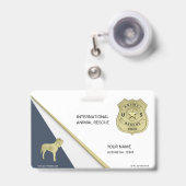 Tierrettung Ausweis (Vorderseite mit Ausziehbar)
