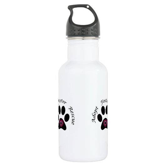 Tierrettung Edelstahlflasche (Rückseite)