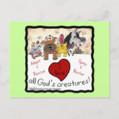 Tierrettung-I-Liebe Alle Gottheiten Postkarte (Vorderseite)