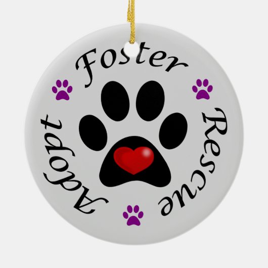 Tierrettung Keramikornament (Hinten)