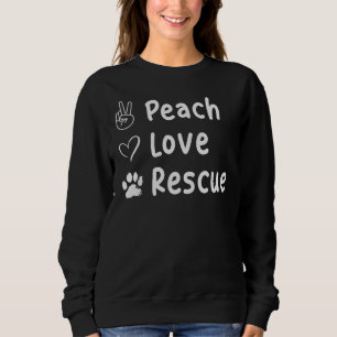 Tierrettung Liebe rettet Hund Sweatshirt