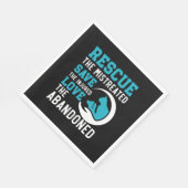 Tierrettung Tierrechte Tieradoption Serviette (Ecke)