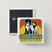 Tierrettungs-Hund und Katze Button (Vorne & Hinten)