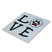 Tierrettungs-Liebe-Keramik-Foto-Fliese Fliese (Seite)