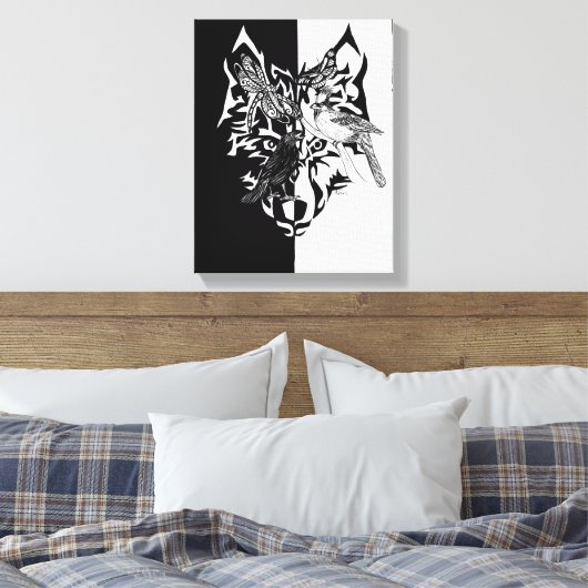 Tierrichtlinien 11x14" leinwanddruck (Insitu (Schlafzimmer))