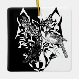 Tierrichtlinien für die Keramik zum Erinnern Keramikornament