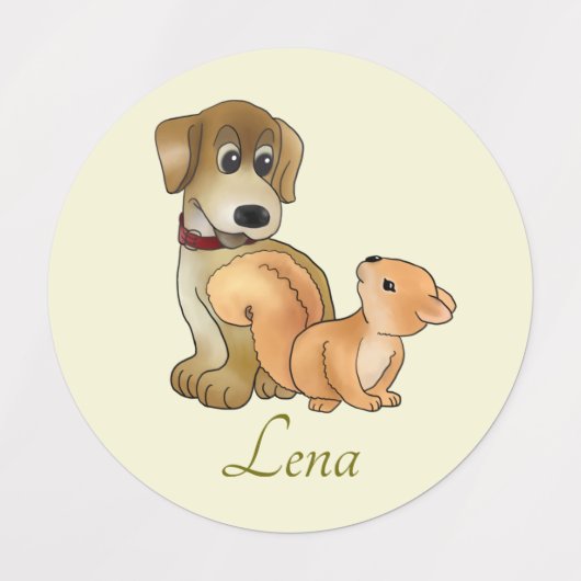 Tierrisches Doppel Etiketten (Design 2)