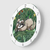 Tierruhezeit Große Wanduhr (Winkel)