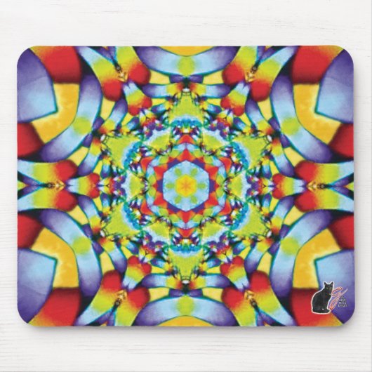 Tiers Kaleidoscope Mouse Pad Mousepad (Vorne)