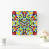 Tiers Kaleidoskop Quadratische Wanduhr (Zuhause)