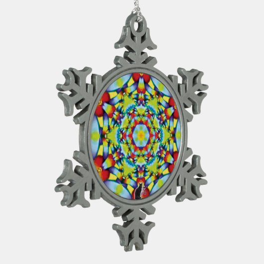 Tiers Kaleidoskop Snowflake Ornament (Links)