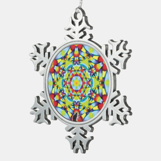 Tiers Kaleidoskop Snowflake Ornament (Rechts)