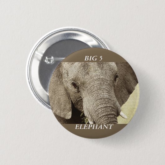 Tiersafari-Abzeichen u. -knöpfe des afrikanischen Button (Vorne & Hinten)