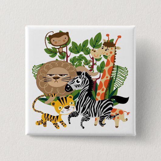 Tiersafari Button (Vorderseite)