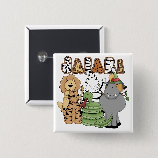 Tiersafari Button (Vorne & Hinten)